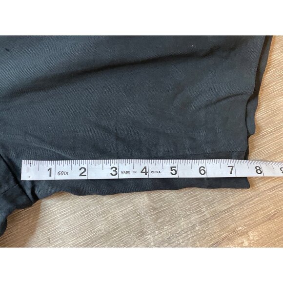 Vintage 90s Bobby Chan Black Silk Blend High Waisted Shorts Sz 8 - Picture 7 of 7